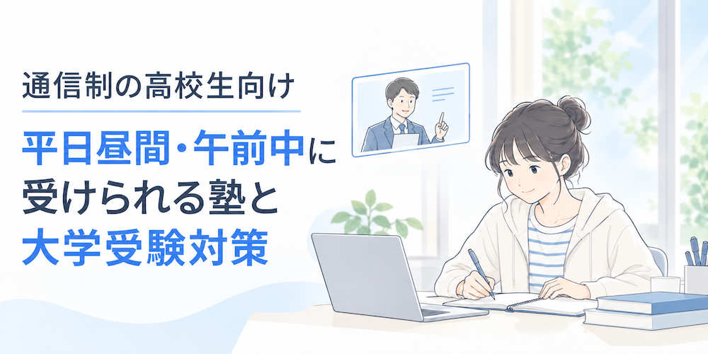 平日昼間・午前中に受けられる大学受験塾